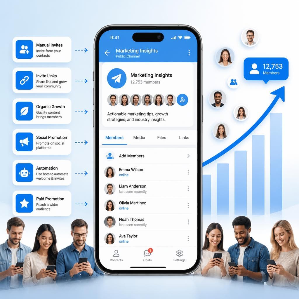 How to Add Members to a Telegram Channel or Group: Free, Manual, and Paid Methods